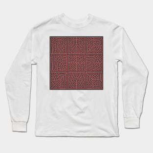 Turing Pattern Squares (Rose Gold) Long Sleeve T-Shirt